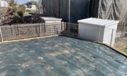 ザバーン　防草シート施工