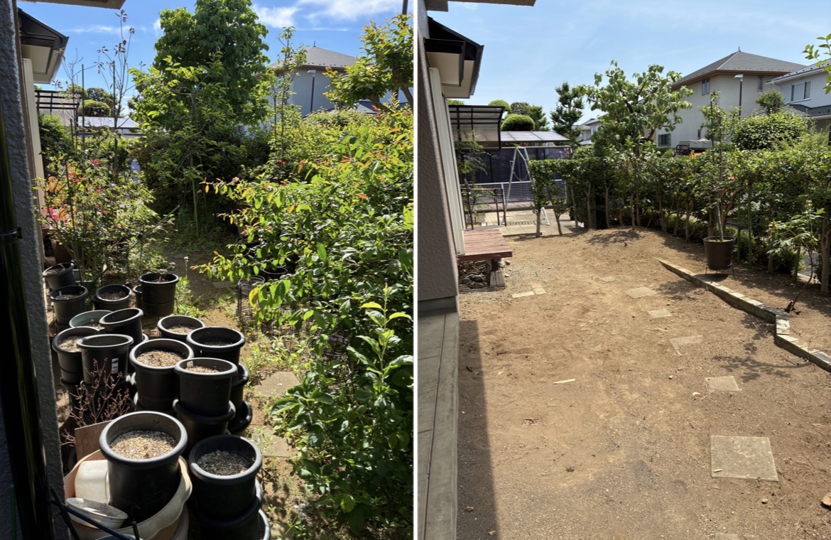 植木鉢のお片付け